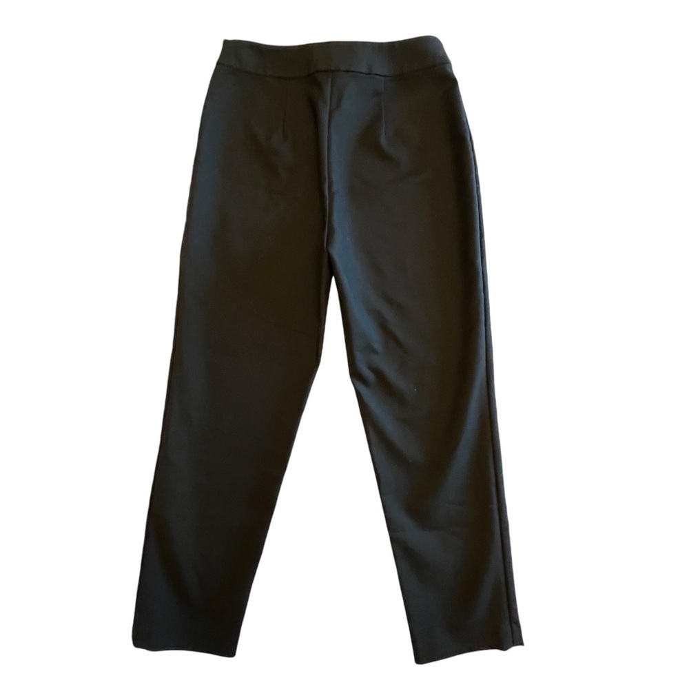 Magaschoni Pants Cropped Black Women's Size 4 Stretch Side Zip